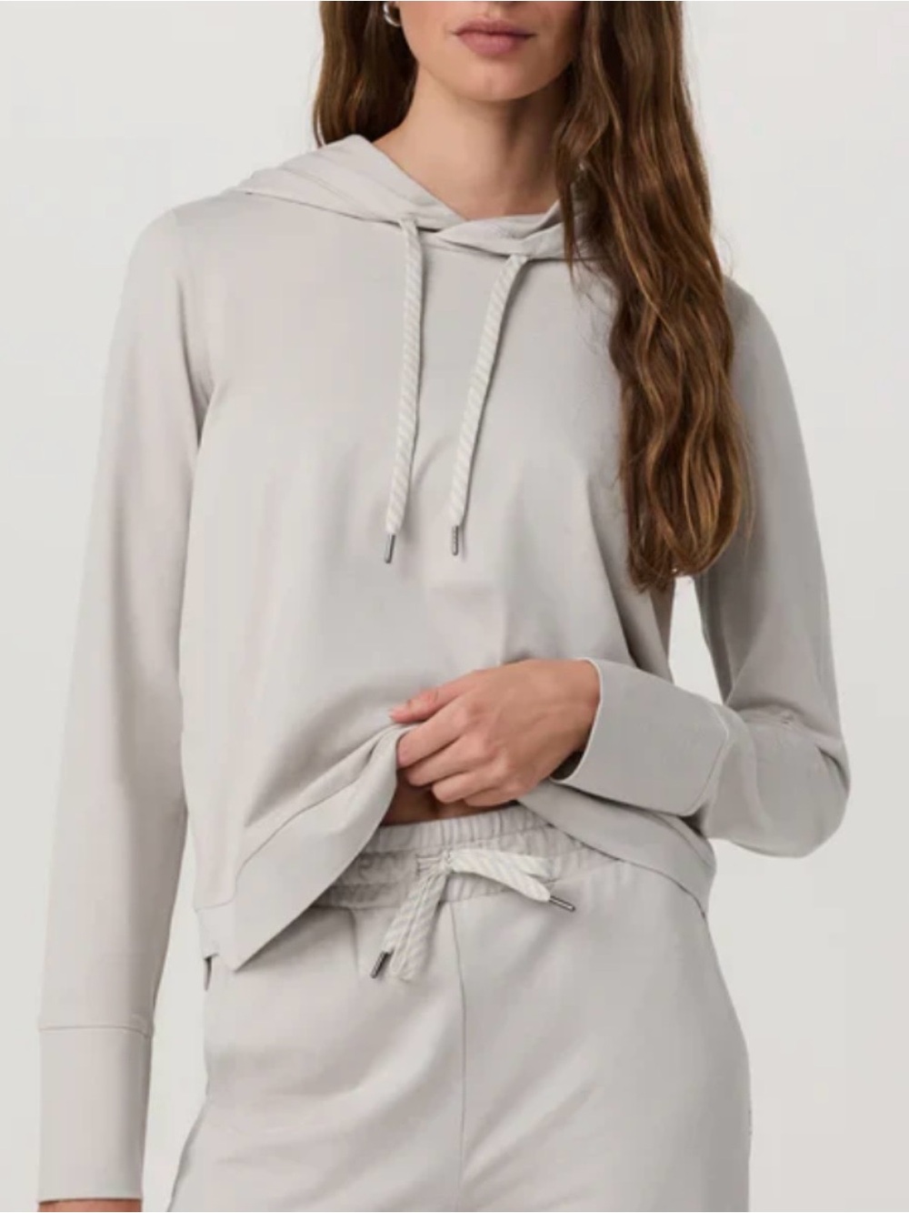 Vuori beige ecru Halo Essential hoodie Large